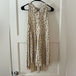 Cute polka dot collared dress